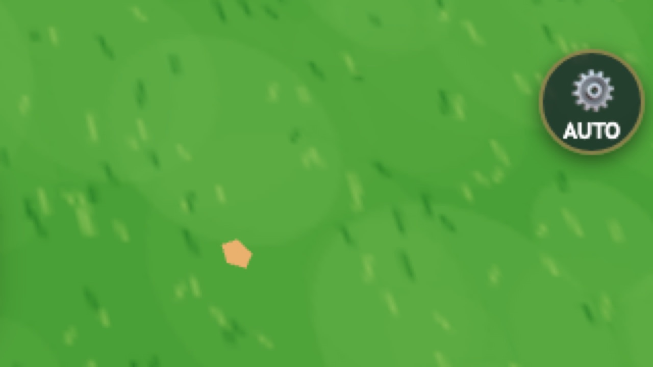 The AUTO toggle button zoomed against the Whimsery field — the control we deleted.